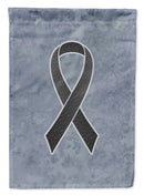 Black Ribbon for Melanoma Cancer Awareness Garden Flag – Inspirational Outdoor Support Decor AN1216GF