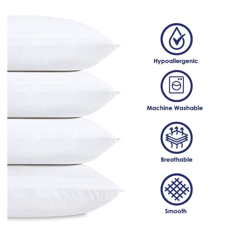 Set of 4 - Queen size Down Alternative Pillows - Machine Washable, photo 2 of 2