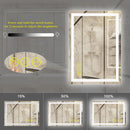 GlareGuard Anti-Fog Bathroom Led Mirror Backlit Illuminated Mirror Touch Switch Dimmable