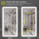 SmartGlow Dimmable LED Frameless Anti-Fog Bathroom Vanity Mirror