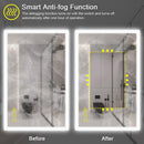 SmartGlow Dimmable LED Frameless Anti-Fog Bathroom Vanity Mirror