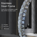 Sparkle Vision round 24 in LED Wall-Mounted Frameless Bathroom Vanity Mirror with Anti-Fog,Smart Dimmable and 3 LED Color
