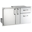 AOG 36" Door/Double Drawer Combo with Platter Storage - 18-36-SSDD