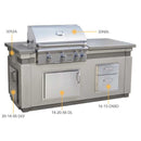 AOG 30" L-Series Island Bundle (75"w x 35"d x 36"h) - Model