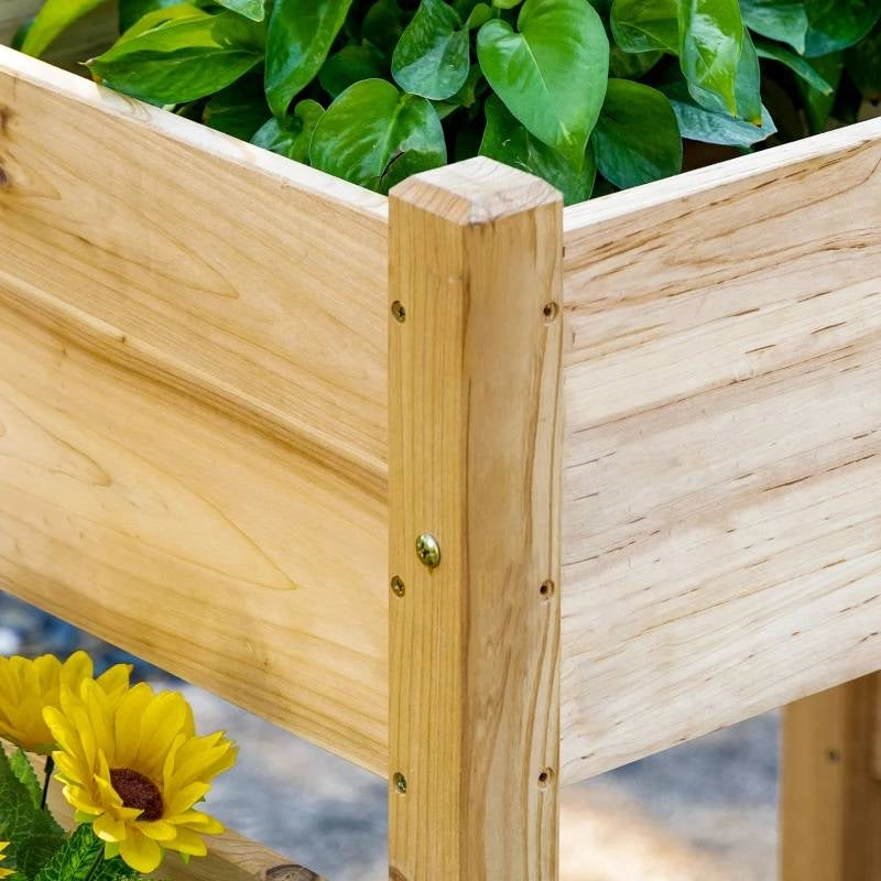 FarmHouse 3 Wooden Elevated Planter Raised Garden Beds, photo 3 of 5