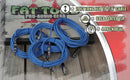 XLR Female to 1/4" Male Jack Microphone Cables (4 Pack) by FAT TOAD | 20ft Pro Audio Blue Mic Cord Extension Patch Lo-Z Connector | 24 AWG Shielded Speaker Wire & Balanced for Studio Audio Recording by GeekStands.com