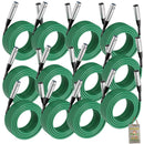 12 PACK - FAT TOAD XLR Microphone Cables | 50ft Professional Pro Audio Green Mic Cord Extension Patch with Lo-Z Connector | 24 AWG Shielded Wire & Balanced for DJ Music Recording Studio Mixer Gear