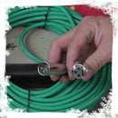 XLR Microphone Cables (4 Pack) by FAT TOAD - 50ft Professional Pro Audio Green Mic Cord Extension Patch with Lo-Z Connector - 24 AWG Shielded Wire