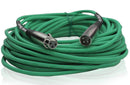 50ft XLR Microphone Cables (12-Pack) by FAT TOAD  - Professional Pro Audio Green Mic Extension Patch with Lo-Z Connector - 24 AWG Shielded Wire & Balanced for DJ Music Recording Studio Mixer Gear
