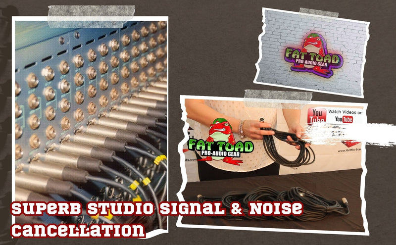 20ft XLR Mic Cables by FAT TOAD (24-PACK)- Professional Pro Audio Green Microphone Extension Patch with Lo-Z Connector - 24 AWG Shielded Wires & Balanced for DMX, Music Recording & Studio Mixer Gear