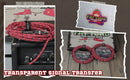 Guitar Cable Right Angled to 1/4 Straight-End Instrument Cord Tweed Cloth Jacket by FAT TOAD - Braided Woven 20FT Quarter Inch Gold Jack TS by GeekStands.com