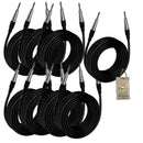 Guitar Cables (8 Pack) Instrument Cord by FAT TOAD - 24GA Patch Conductor for Electric or Acoustic Guitar, Bass, Pedals, Keyboards, Speakers, Amp