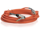 Guitar Cords (4 Pack) Right Angle Instrument Cable by FAT TOAD - 20FT 1/4 Inch Straight-End Wires for Electric Guitar, Bass, Keyboards & Music Studio
