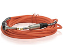 Guitar Cables (6 Pack) Right Angled Instrument Cord by FAT TOAD | 20FT 1/4 Quarter Inch Straight-End 20 GA Wires for Electric Guitar Pedal, Bass, Keyboards, Speaker Amplifier & Audio Studio Recording