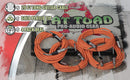 Guitar Cords (4 Pack) Right Angle Instrument Cable by FAT TOAD | 20FT 1/4 Inch Straight-End Wires for Electric Guitar, Bass, Keyboards & Music Sound Recording Studio | Shielded 24 AWG Patch Conductor