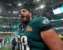Jordan Mailata Super Bowl LIX Eagles Celebration Photo by Dynasty Sports & Framing
