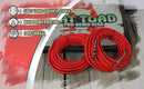 1/4" to 1/4 Male Jack Speaker Cables (2 Pack) by FAT TOAD - 50ft Professional Pro Audio Red DJ Speakers PA Patch Cords - Quarter Inch 12 AWG Wire