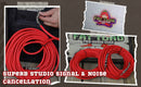 1/4" to 1/4 Male Jack Speaker Cables (2 Pack) by FAT TOAD - 50ft Professional Pro Audio Red DJ Speakers PA Patch Cords - Quarter Inch 12 AWG Wire