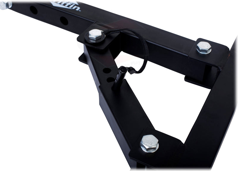 Wall Mount Brackets for PA Speakers (4 PACK) by GRIFFIN - Securing Locking Pin & 3-Level Tilt Adjustments - All-Steel DJ Studio Monitor Stands with 35mm Pole Holder for Pro-Audio