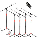 Microphone Boom Stand with Telescopic Arm (Pack of 5) by GRIFFIN - Adjustable Holder Mount For Studio Recording Accessories, Singing Vocal Karaoke