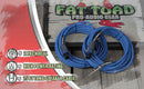 Speakon to 1/4" Male Cables (2 Pack) by FAT TOAD - 25 ft Professional Pro Audio Blue DJ Speaker PA Cord with Twist Lock Connector - 12 AWG Wire