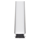AP46M Rectangular Rail 8 ft Aluminum Channel 10 Pack LED Strip Light Cover End Caps
