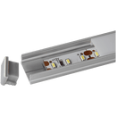 AP46M Rectangular Rail 8 ft Aluminum Channel 10 Pack LED Strip Light Cover End Caps