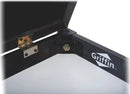Premium Antique Black Piano Bench By Griffin - Solid Wood Frame & Luxurious, Comfortable PU Leather Padded Duet Double Seat Ergonomic Keyboard Stool With Storage Space, Durable & Sturdy, Vintage Design by GeekStands.com