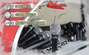 Studio Recording Microphones with Clips (5 Pack) by FAT TOAD - Vocal Handheld, Unidirectional Wired Mic - Cardioid Dynamic Singing Microphone