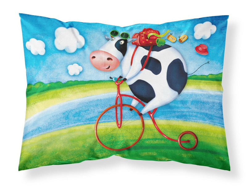 Cow riding Bicycle Fabric Standard Pillowcase APH0076PILLOWCASE