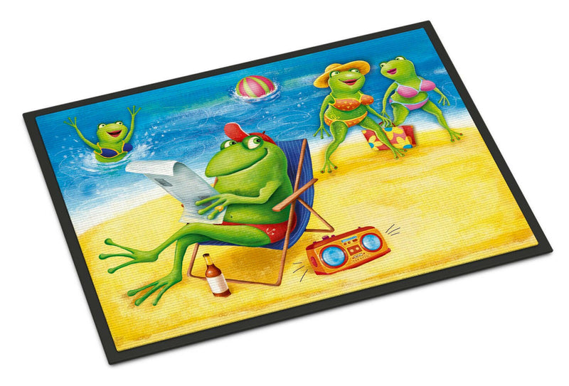 Frogs on the Beach Indoor or Outdoor Mat 18x27 APH0080MAT