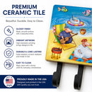 Party Pigs on the Beach Leash or Key Holder Wall Hooks, Coat Rack Wall Mount, for Hanging Keys, Towels, Aprons, Leashes