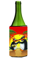 In Love Valentine's Day Penguins Wine Bottle Hugger Gift Sleeve for Standard 750 ml Bottles, Insulated Reusable Also Fits Mini Shot & Pint Bottles