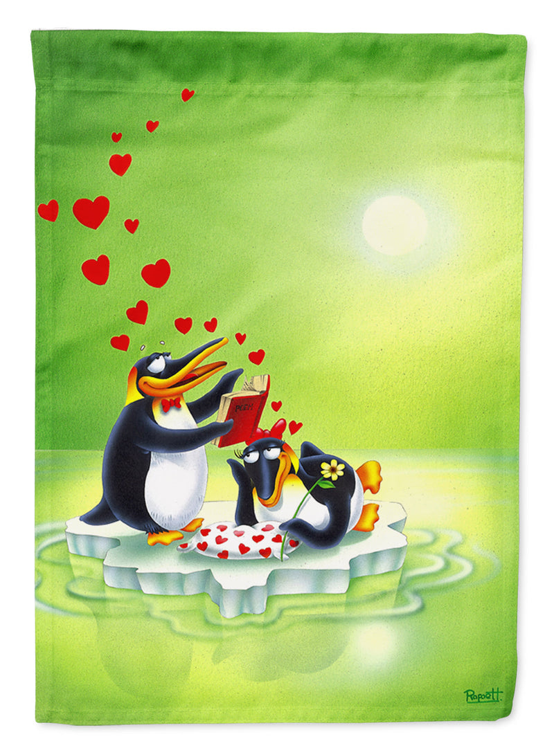 My Love Song Penguins Flag Garden Size