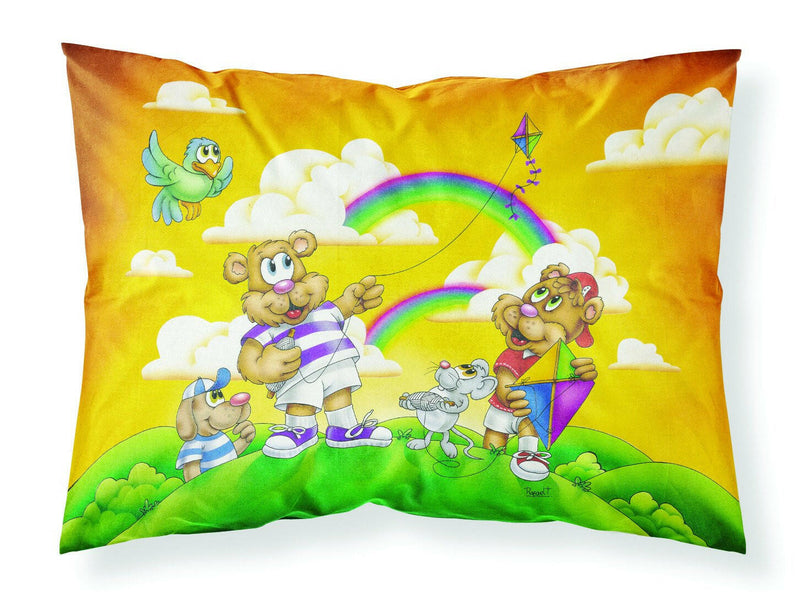 Bears Flying a Kite Fabric Standard Pillowcase APH0374PILLOWCASE