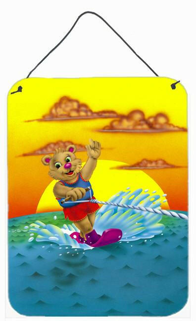 Teddy Bear Water Skiing Wall or Door Hanging Prints APH0415DS1216