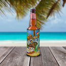 Dolphins Treasure Chest Slim Can Hugger , Insulated Foam Hugger for 12 oz Slim Cans, Beer Bottles & Water Bottles, Printed in USA