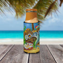 Dolphins Treasure Chest Slim Can Hugger , Insulated Foam Hugger for 12 oz Slim Cans, Beer Bottles & Water Bottles, Printed in USA
