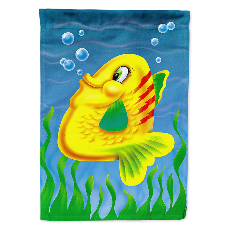 Yellow Fish Flag Canvas House Size APH0527CHF