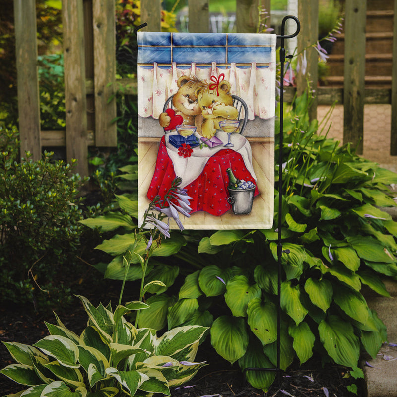 Teddy Bears In Love Valentine's Day Flag Garden Size