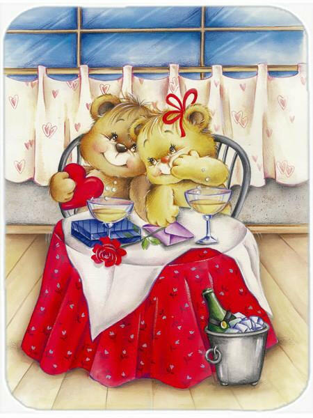 Teddy Bears In Love Valentine's Day Glass Cutting Board Large APH0926LCB