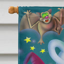 Witch Party with the Ghosts Halloween House Flag 28x40 Porch Sleeve Pole Decorative Outside Yard Banner Artwork Wall Hanging, Polyester