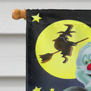 Halloween with Dracula and Frankenstein House Flag 28x40 Porch Sleeve Pole Decorative Outside Yard Banner Artwork Wall Hanging, Polyester