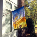 Shepherds being guided Christmas House Flag 28x40 Porch Sleeve Pole Decorative Outside Yard Banner Artwork Wall Hanging, Polyester