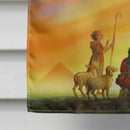 Shepherds being guided Christmas House Flag 28x40 Porch Sleeve Pole Decorative Outside Yard Banner Artwork Wall Hanging, Polyester