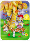 Animals under the coconut tree Glass Cutting Boards – Durable, Decorative Kitchen Art Large APH0977LCB