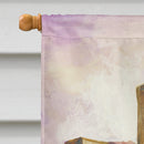 Easter Cross with Praying Hands House Flag 28x40 Porch Sleeve Pole Decorative Outside Yard Banner Artwork Wall Hanging, Polyester