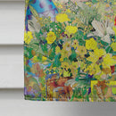 Easter Bunny and Eggs House Flag 28x40 Porch Sleeve Pole Decorative Outside Yard Banner Artwork Wall Hanging, Polyester