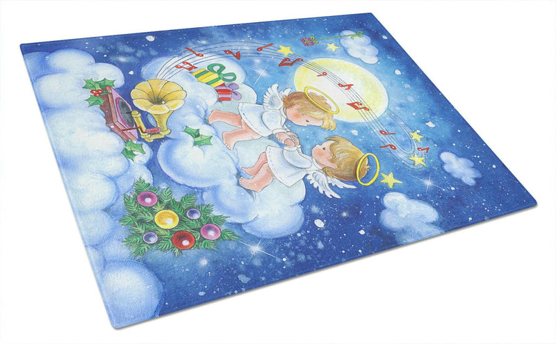 Angels Making Music Together Glass Cutting Boards – Durable, Decorative Kitchen Art Large APH3790LCB