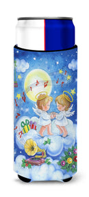 Angels Making Music Together Slim Can Hugger , Insulated Foam Hugger for 12 oz Slim Cans, Beer Bottles & Water Bottles, Printed in USA